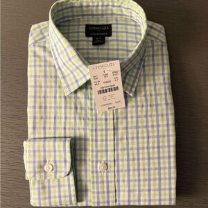 Crewcuts Kid’s Plaid Shirt in Green and Blue